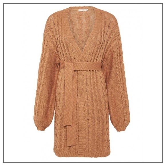 NWT Spell & The Gypsy Yellowstone Knit Cardigan In Caramel Size M/L - Picture 11 of 14